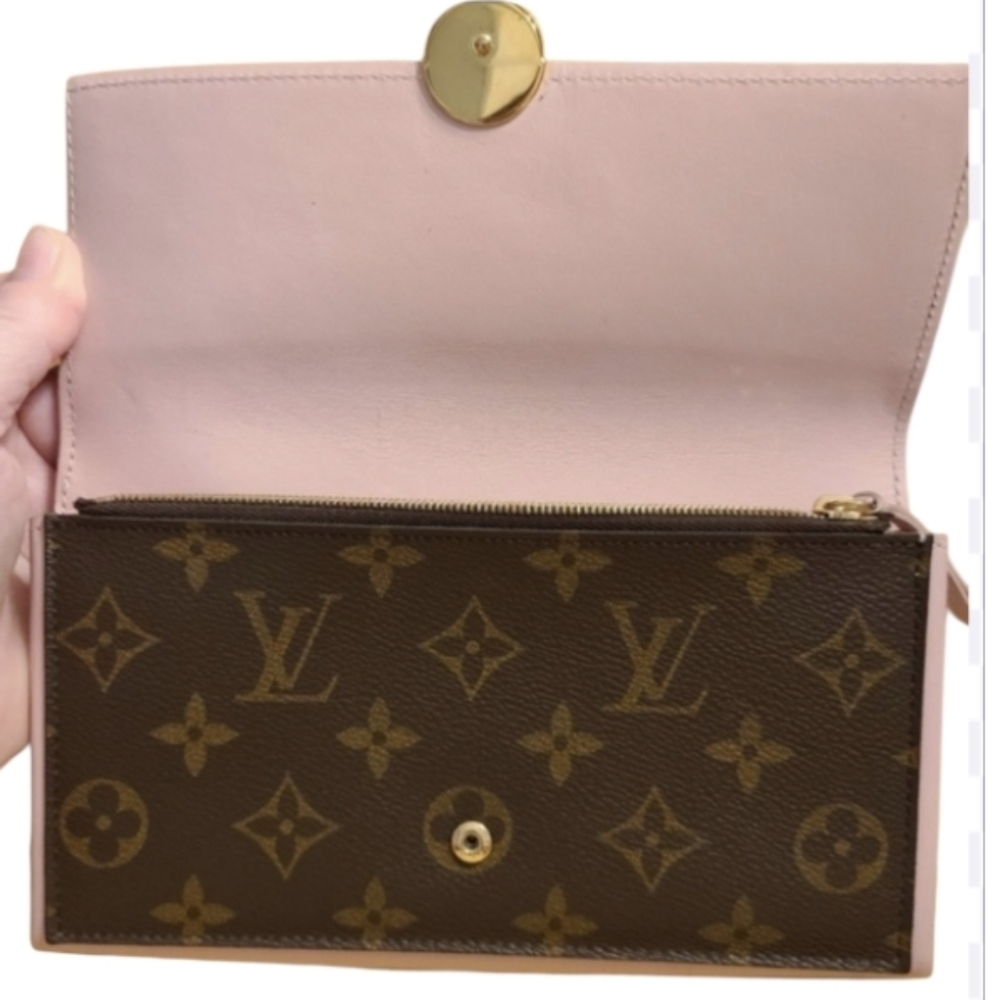 Louis Vuitton Vintage RARE Rose Ballerine Flore Monogrammed Long Wallet … - Picture 2 of 16